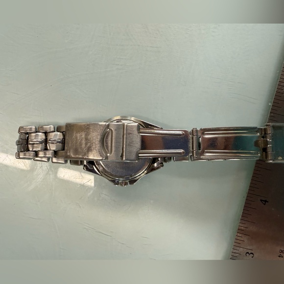 Fossil Blue Watch Unisex Diving Classic Silver Tone Stainless Steel new battery - Picture 2 of 8